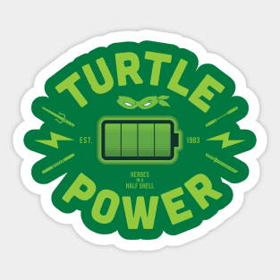 Turtle Power - ooze green Sticker